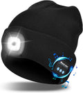 Bluetooth Beanie Hat (Unisex) | Wireless Headphones & Detachable LED | USB Rechargeable