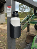 Bottle Holder | Magnetic Mount | Open-Top Fit & Hardware Included | Garage, Gym & Workshop