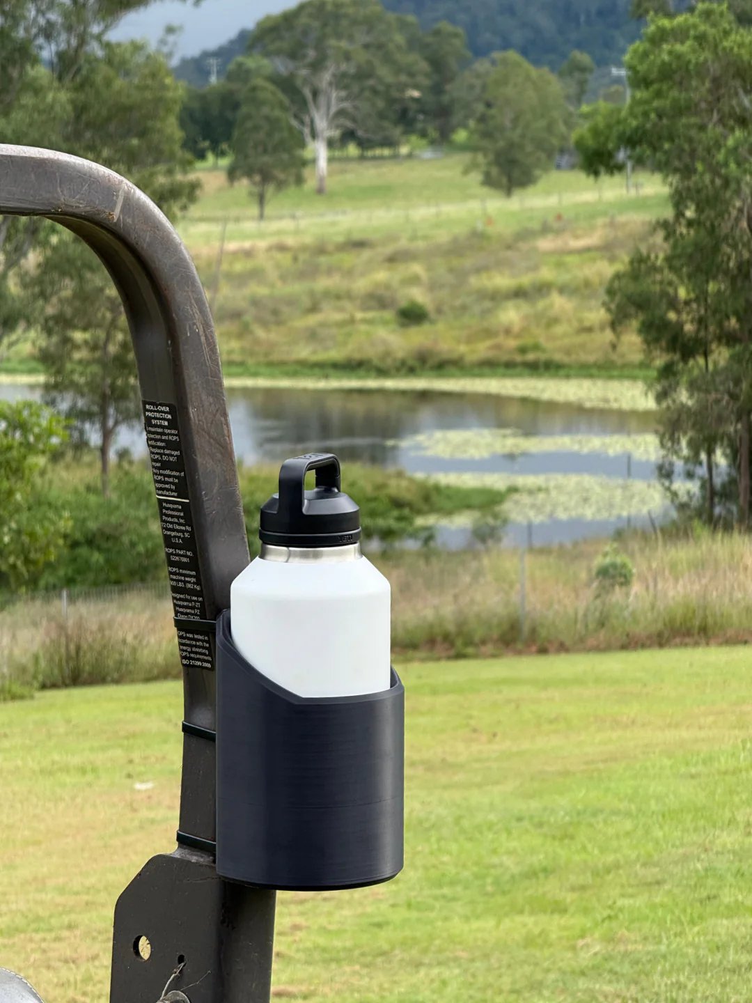 Bottle Holder | Magnetic Mount | Open-Top Fit & Hardware Included | Garage, Gym & Workshop
