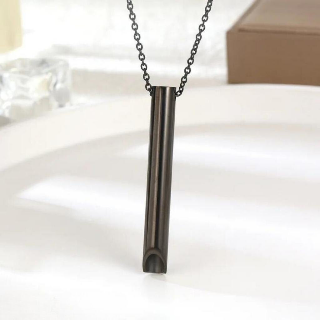 Breathing Necklace | Breath-Mimicking Design | Nicotine-Free & Chemical-Free | Stress Relief