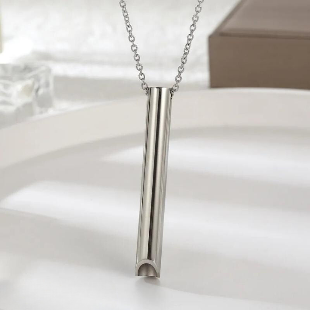 Breathing Necklace | Breath-Mimicking Design | Nicotine-Free & Chemical-Free | Stress Relief