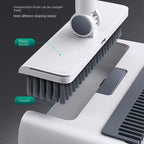 Broom & Dustpan Set | Integrated Comb & Ergonomic Handle | Stainless Steel Handle | Space-Saving