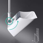 Broom & Dustpan Set | Integrated Comb & Ergonomic Handle | Stainless Steel Handle | Space-Saving