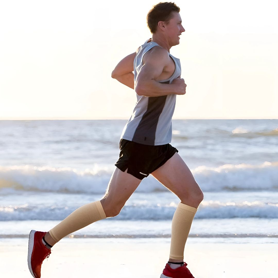 Calf Compression Socks | Soft Elastic Fabric | Circulation Support