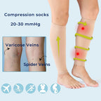 Calf Compression Socks | Soft Elastic Fabric | Circulation Support