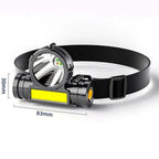 Camping Headlamp | Rechargeable LED Bright Beam | Lightweight & Compact | Durable Design