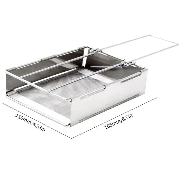 Camping Wood Stove | Foldable Stainless Steel | Includes Carry Bag | Efficient Burning