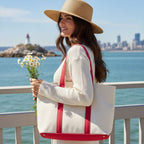 Canvas Tote Bag | Reinforced Steel Accents | Spacious Interior & Inner Pocket