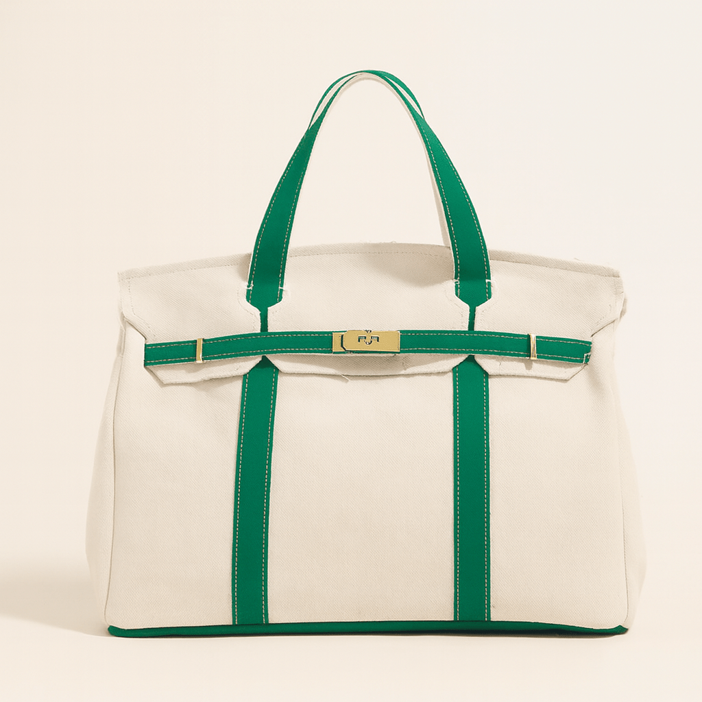 Canvas Tote Bag | Reinforced Steel Accents | Spacious Interior & Inner Pocket