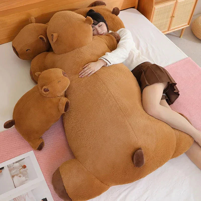 Capybara Plush Toy | Giant Snuggle Buddy | Soft Plush & Cotton Fill | Comfort Pillow