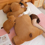 Capybara Plush Toy | Giant Snuggle Buddy | Soft Plush & Cotton Fill | Comfort Pillow