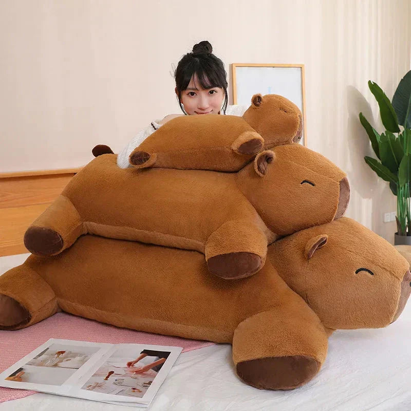 Capybara Plush Toy | Giant Snuggle Buddy | Soft Plush & Cotton Fill | Comfort Pillow