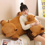 Capybara Plush Toy | Giant Snuggle Buddy | Soft Plush & Cotton Fill | Comfort Pillow
