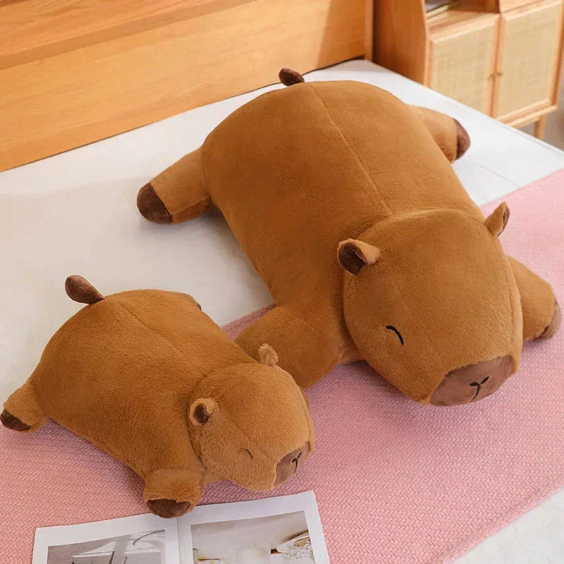 Capybara Plush Toy | Giant Snuggle Buddy | Soft Plush & Cotton Fill | Comfort Pillow