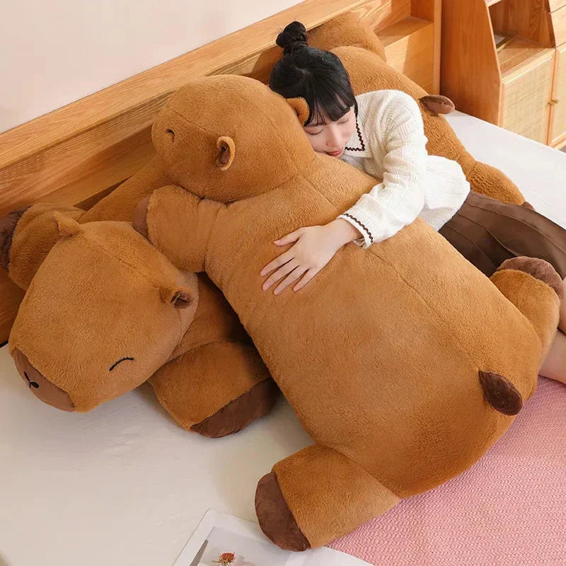 Capybara Plush Toy | Giant Snuggle Buddy | Soft Plush & Cotton Fill | Comfort Pillow
