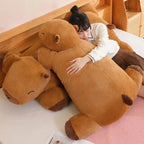Capybara Plush Toy | Giant Snuggle Buddy | Soft Plush & Cotton Fill | Comfort Pillow