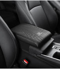 Car Armrest Pad | Memory Foam | Diamond-Stitched Leather | Ergonomic Comfort