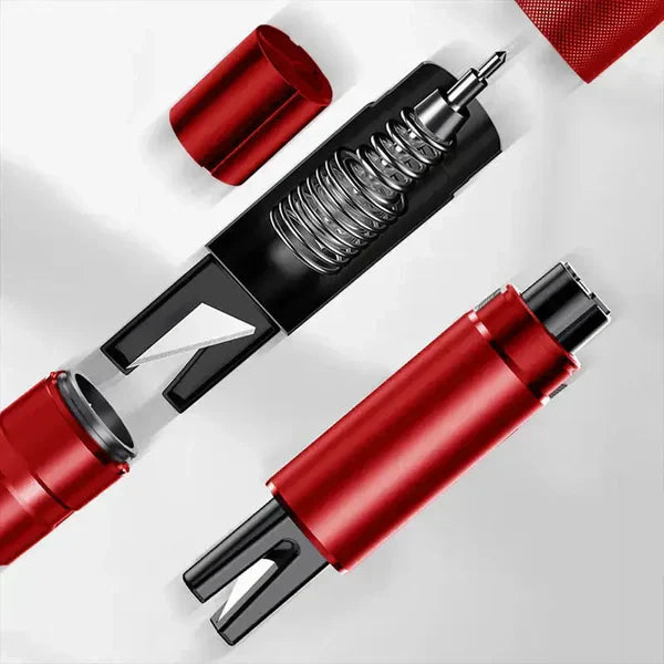 Car Escape Hammer | Tungsten Tip Window Breaker | Stainless Steel Seatbelt Cutter