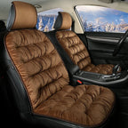Car Front Seat Cushion Pad | Full-Length Quilted Plush | 19.1 x 40.6 in