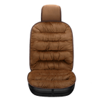 Car Front Seat Cushion Pad | Full-Length Quilted Plush | 19.1 x 40.6 in