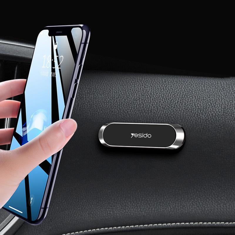 Car Phone Holder | Mount-Free Magnetic 360° Rotation | Soft Silicone Pad & Residue-Free Adhesive