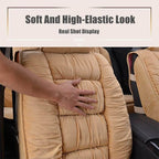Car Seat Cover | Ultra Comfort Cushioned Plush | Universal Non-Slip Seat Protector | Luxurious Feel