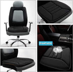 Car Seat Cushion | Memory Foam Support | Breathable Cover & Silicone Gel | Pain Relief