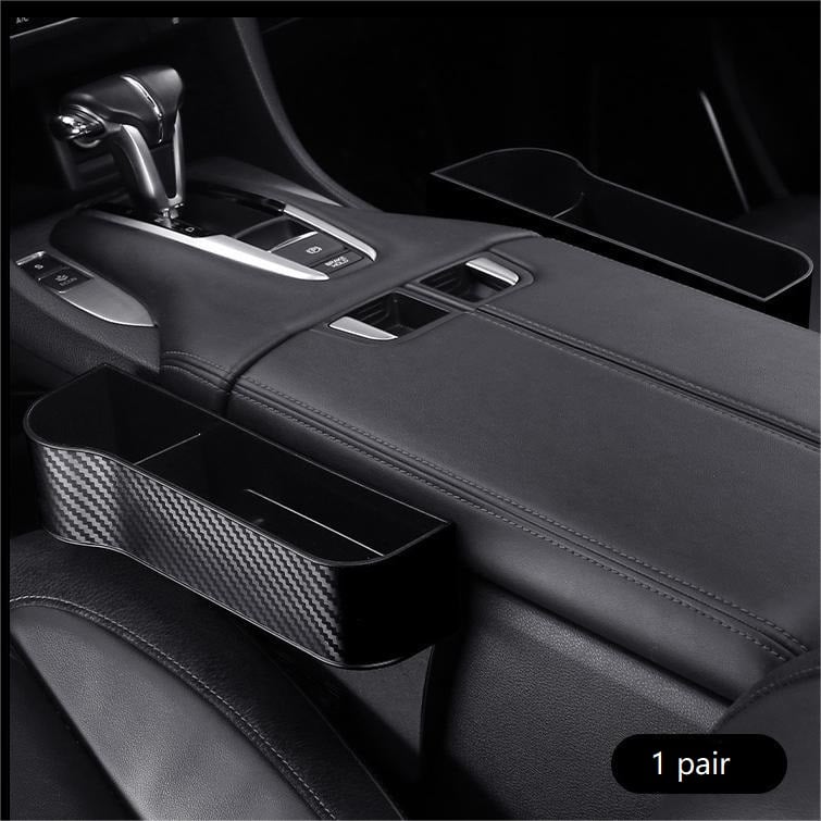 Car Seat Gap Organizer | Premium Leather Design | Cup Holder & Phone Storage | Universal Fit