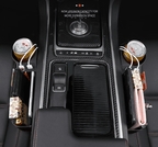 Car Seat Gap Organizer | Premium Leather Design | Cup Holder & Phone Storage | Universal Fit