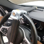 Car Steering Wheel Lock | Heavy-Duty Anti-Theft | Adjustable Fit & Leather Pad | Enhanced Security
