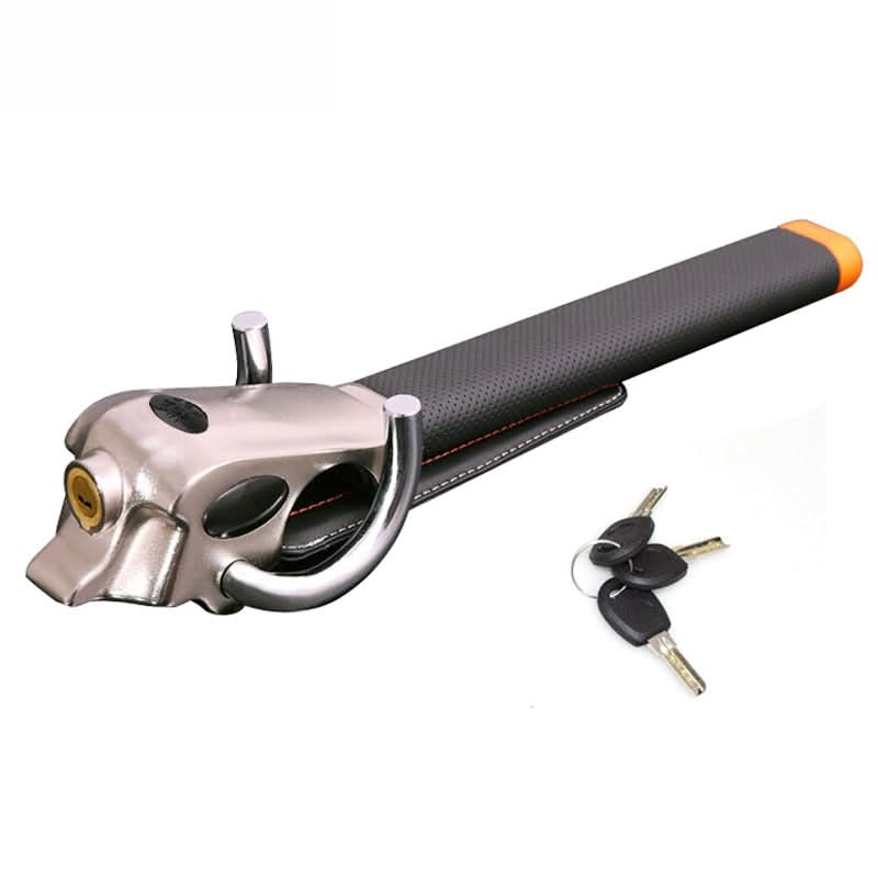 Car Steering Wheel Lock | Heavy-Duty Anti-Theft | Adjustable Fit & Leather Pad | Enhanced Security