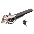 Car Steering Wheel Lock | Three-Directional Locking | Leather Padding | Adjustable Fit