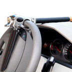 Car Steering Wheel Lock | Three-Directional Locking | Leather Padding | Adjustable Fit