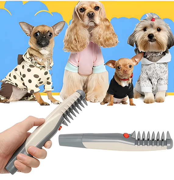 Cat & Dog Dematting Trimmer | Gentle No-Pull Glide | Stainless Steel Blades, Easy-Clean