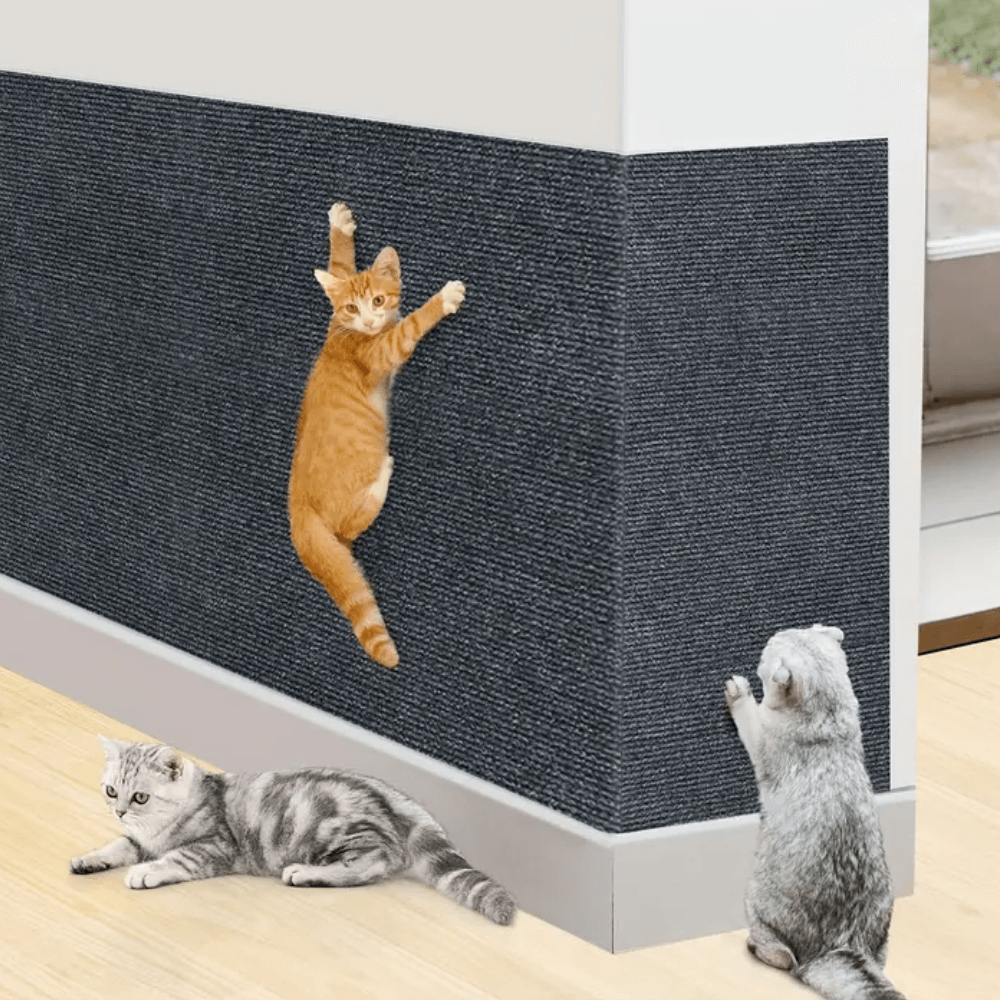Cat Scratch Pad | Durable Polyester Furniture Protector | Straps & Adhesive | Gentle on Claws
