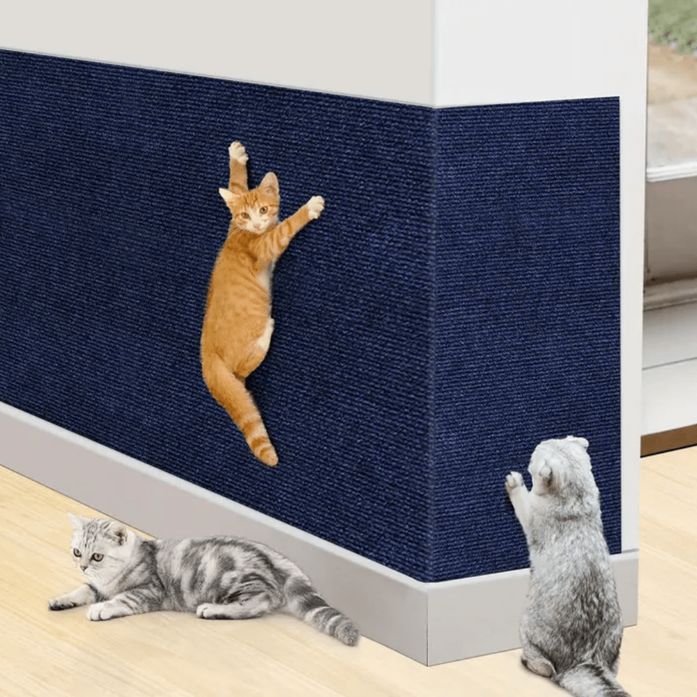 Cat Scratch Pad | Durable Polyester Furniture Protector | Straps & Adhesive | Gentle on Claws