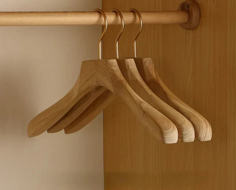 Cedar Wood Hangers for Jackets & Blazers | Wide Shoulders | Set of 2