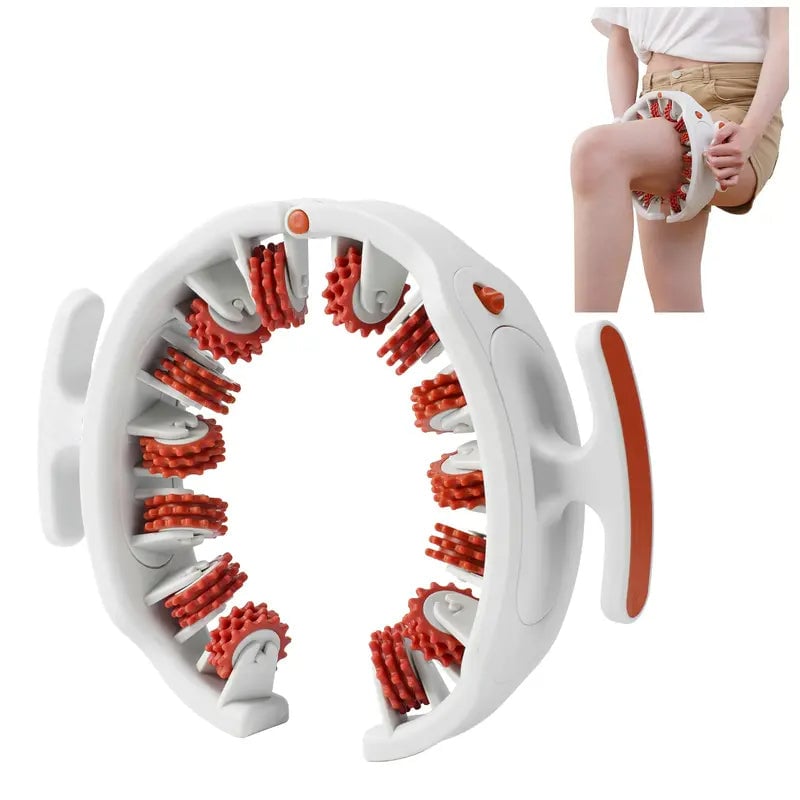 Cellulite Massage Roller | 360° Deep-Tissue Massage | Adjustable Width & Removable Handle