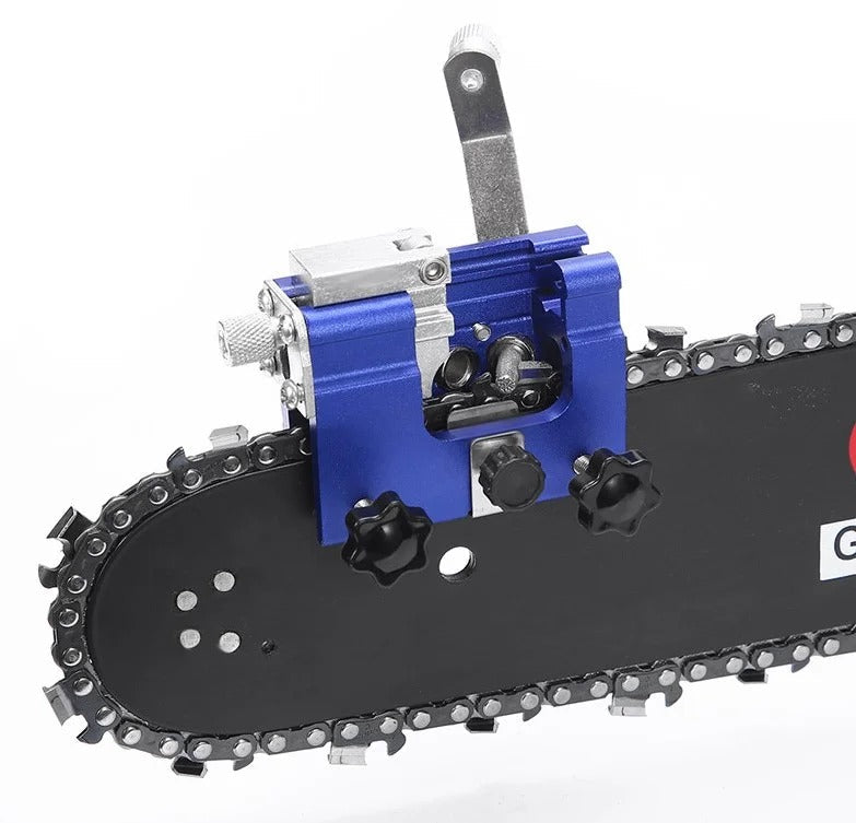 Chainsaw Chain Sharpener | 30° Bevel Guide | Anodized Aluminum | Precise Sharpening