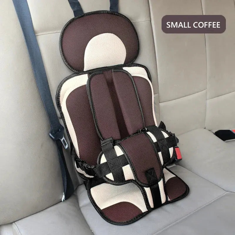 Child Car Seat | Foldable Booster Seat | Multi-Point Safety Harness | Cotton-Blend Mesh Ages 0–12