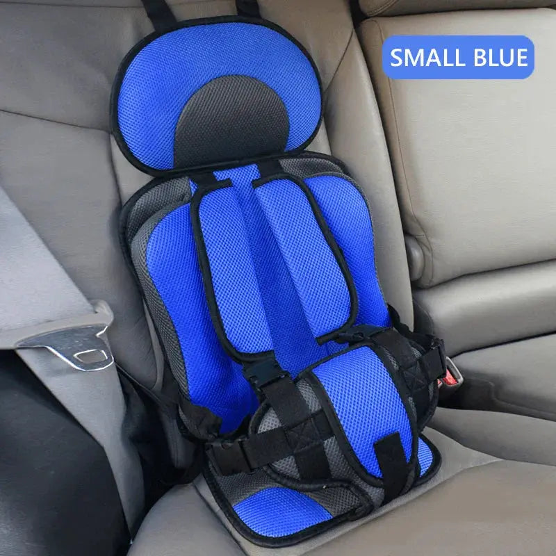 Child Car Seat | Foldable Booster Seat | Multi-Point Safety Harness | Cotton-Blend Mesh Ages 0–12