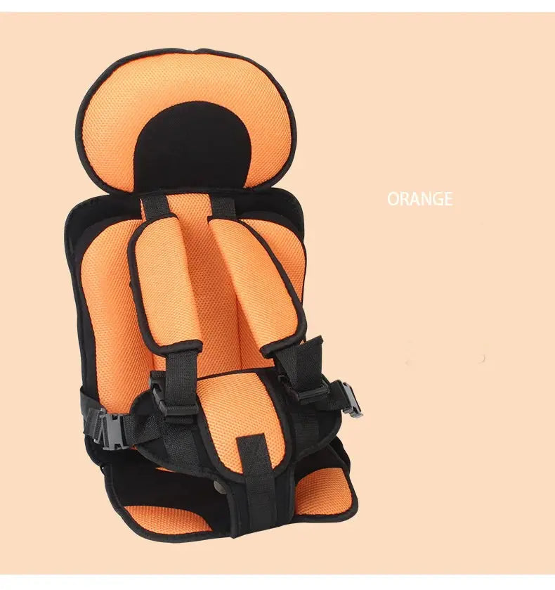 Child Car Seat | Foldable Booster Seat | Multi-Point Safety Harness | Cotton-Blend Mesh Ages 0–12
