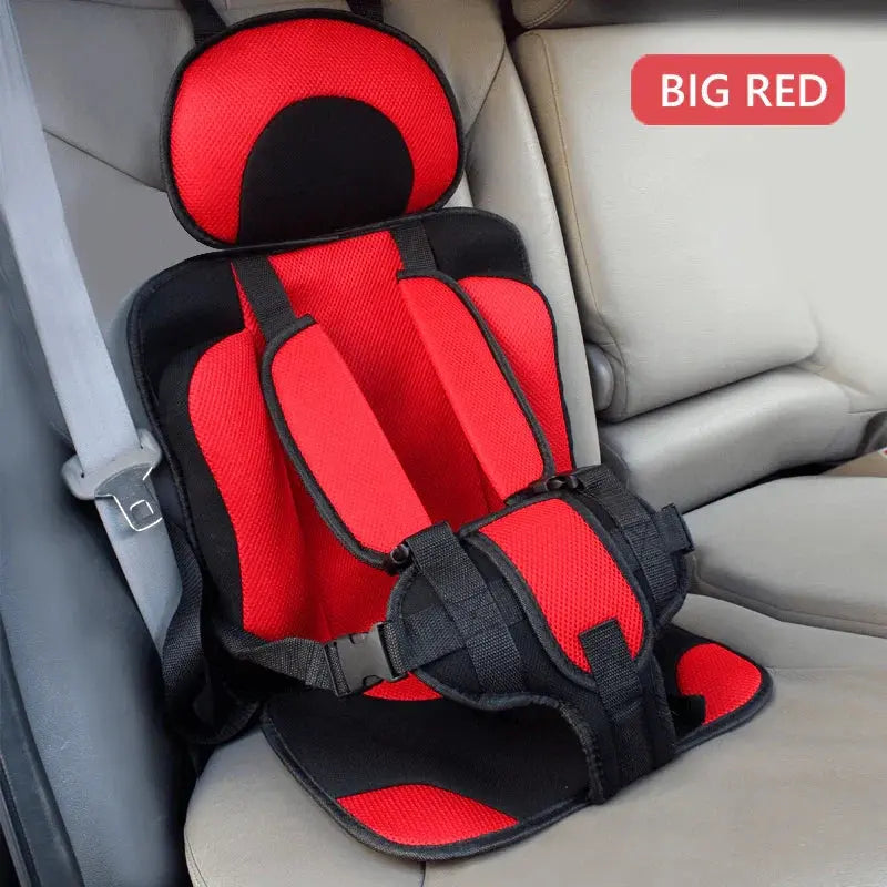 Child Car Seat | Foldable Booster Seat | Multi-Point Safety Harness | Cotton-Blend Mesh Ages 0–12