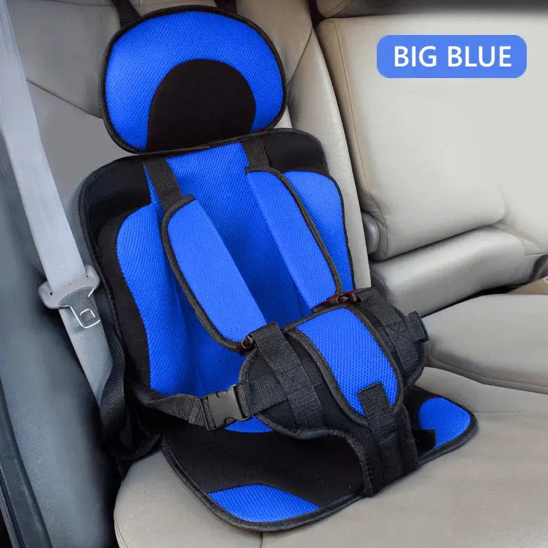 Child Car Seat | Foldable Booster Seat | Multi-Point Safety Harness | Cotton-Blend Mesh Ages 0–12