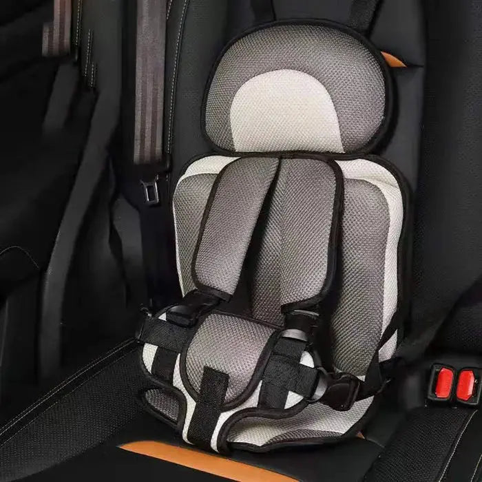Child Car Seat | Foldable Booster Seat | Multi-Point Safety Harness | Cotton-Blend Mesh Ages 0–12