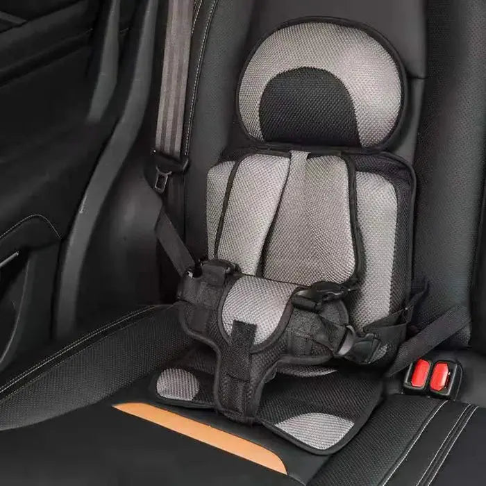 Child Car Seat | Foldable Booster Seat | Multi-Point Safety Harness | Cotton-Blend Mesh Ages 0–12