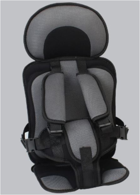Child Car Seat | Foldable Booster Seat | Multi-Point Safety Harness | Cotton-Blend Mesh Ages 0–12