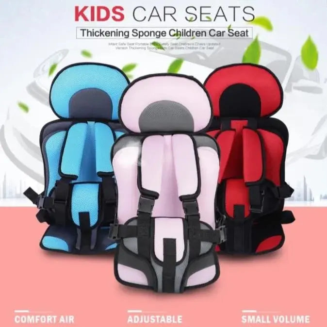 Child Car Seat | Foldable Booster Seat | Multi-Point Safety Harness | Cotton-Blend Mesh Ages 0–12