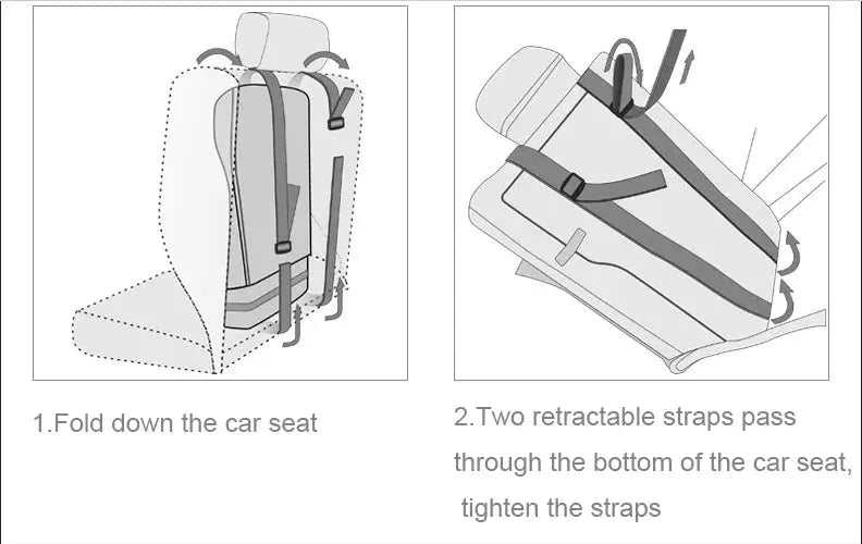 Child Car Seat | Foldable Booster Seat | Multi-Point Safety Harness | Cotton-Blend Mesh Ages 0–12