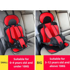 Child Car Seat | Foldable Booster Seat | Multi-Point Safety Harness | Cotton-Blend Mesh Ages 0–12